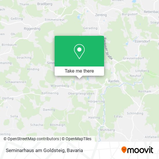 Seminarhaus am Goldsteig map