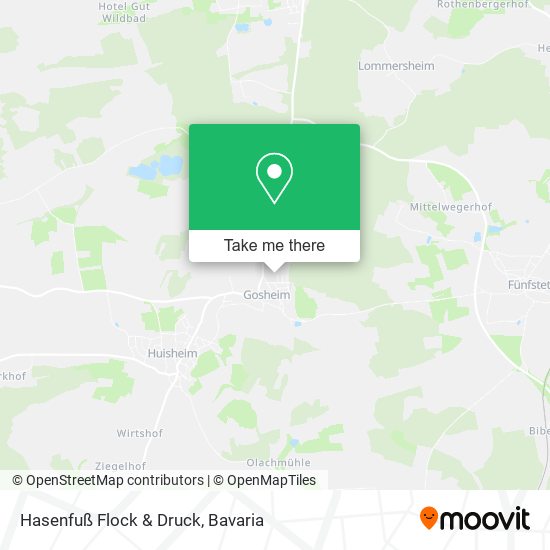 Hasenfuß Flock & Druck map