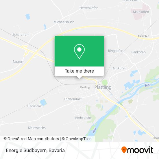 Energie Südbayern map
