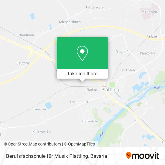 Карта Berufsfachschule für Musik Plattling