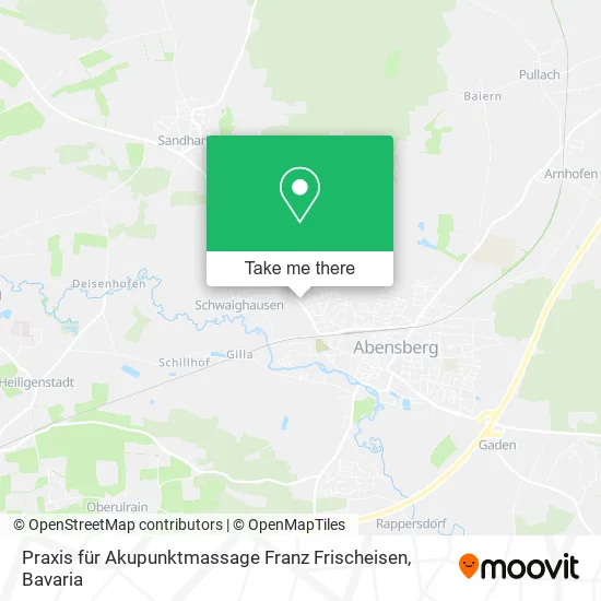 Карта Praxis für Akupunktmassage Franz Frischeisen