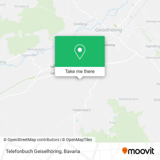 Карта Telefonbuch Geiselhöring