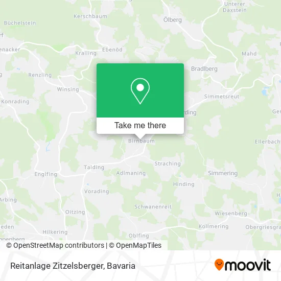 Карта Reitanlage Zitzelsberger