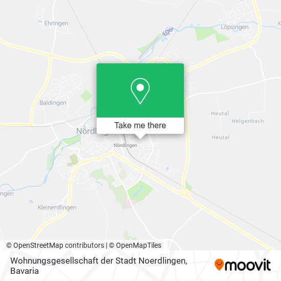 Wohnungsgesellschaft der Stadt Noerdlingen map