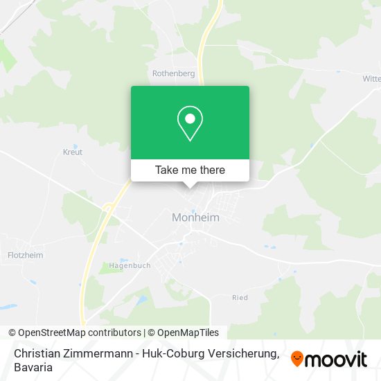 Christian Zimmermann - Huk-Coburg Versicherung map