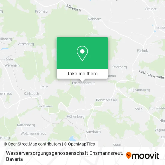 Карта Wasserversorgungsgenossenschaft Ensmannsreut