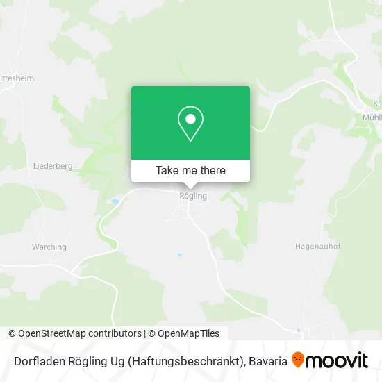 Карта Dorfladen Rögling Ug (Haftungsbeschränkt)