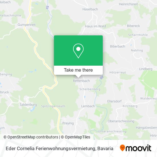 Eder Cornelia Ferienwohnungsvermietung map