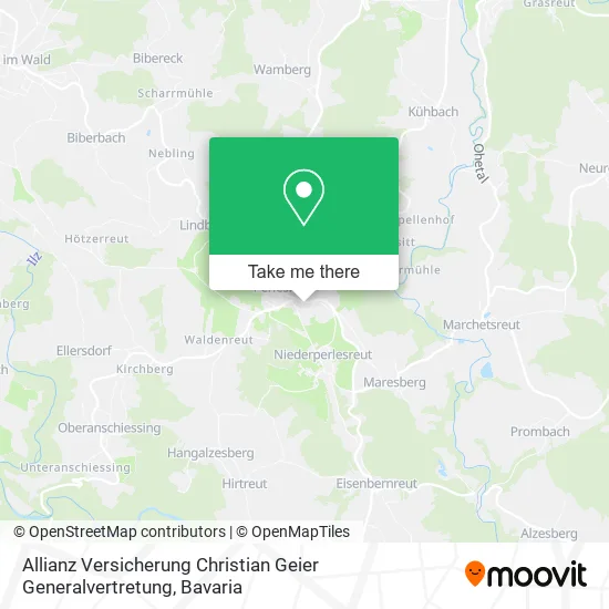 Карта Allianz Versicherung Christian Geier Generalvertretung
