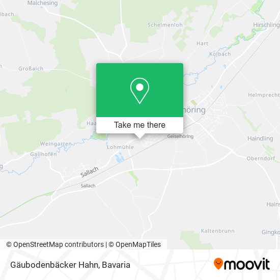 Gäubodenbäcker Hahn map