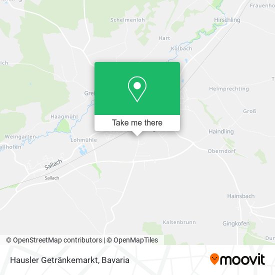 Hausler Getränkemarkt map
