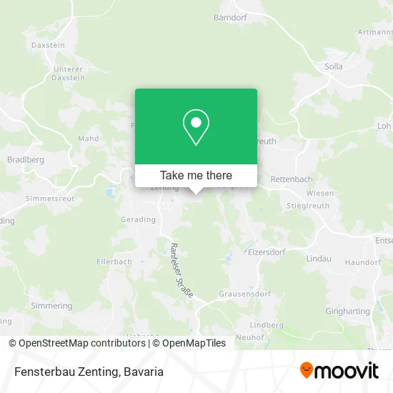 Карта Fensterbau Zenting