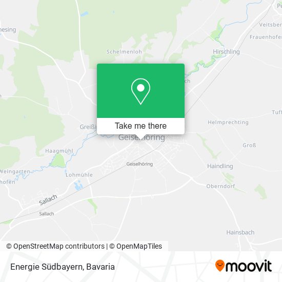 Energie Südbayern map