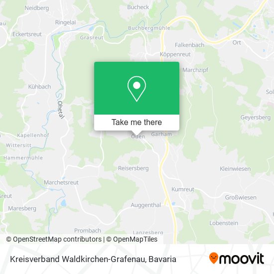 Kreisverband Waldkirchen-Grafenau map
