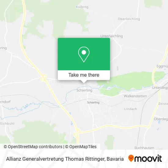 Карта Allianz Generalvertretung Thomas Rittinger