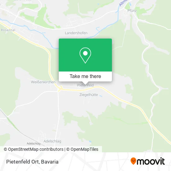 Карта Pietenfeld Ort