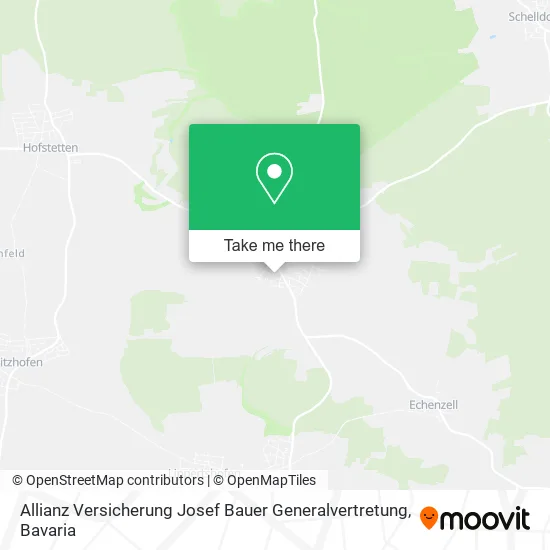 Карта Allianz Versicherung Josef Bauer Generalvertretung