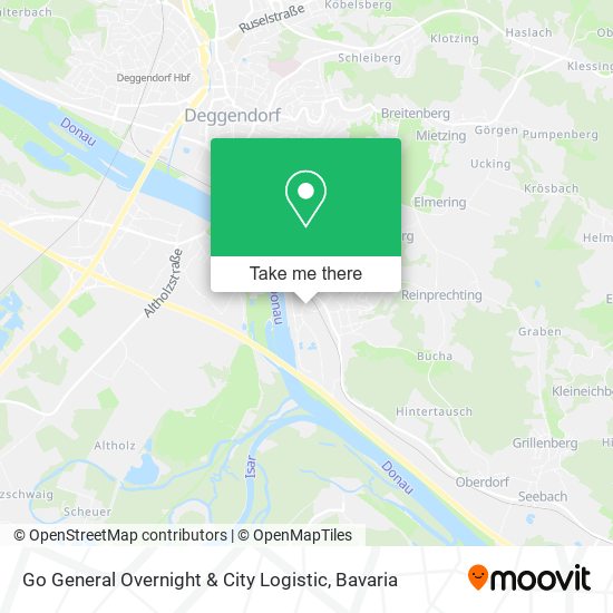 Go General Overnight & City Logistic map