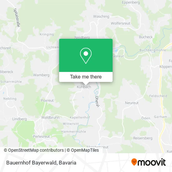 Bauernhof Bayerwald map