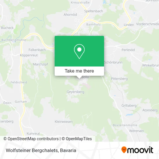 Wolfsteiner Bergchalets map