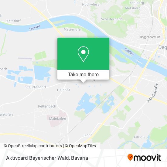 Aktivcard Bayerischer Wald map