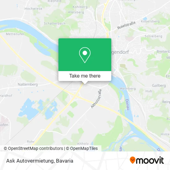 Карта Ask Autovermietung