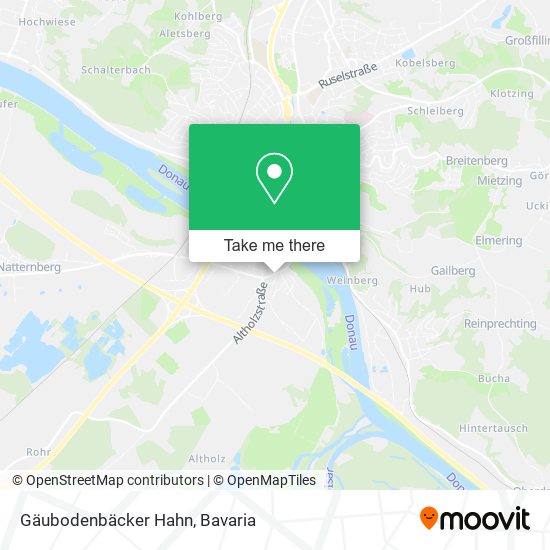 Gäubodenbäcker Hahn map