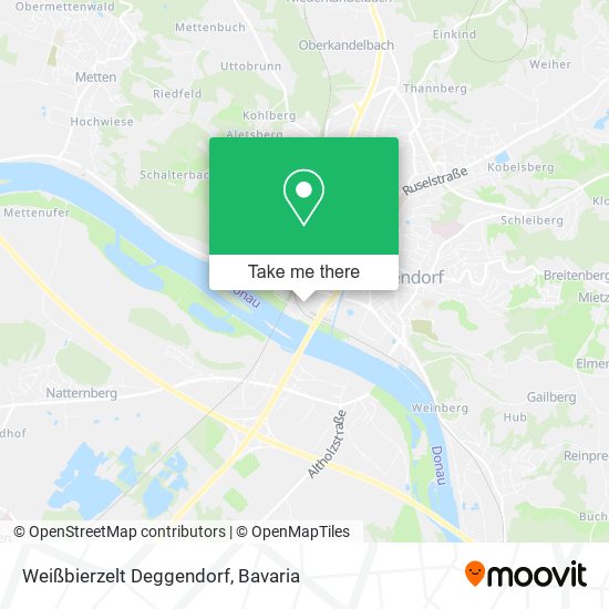 Weißbierzelt Deggendorf map