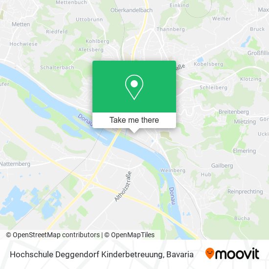 Hochschule Deggendorf Kinderbetreuung map