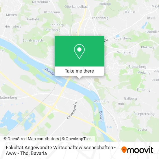 Карта Fakultät Angewandte Wirtschaftswissenschaften - Aww - Thd