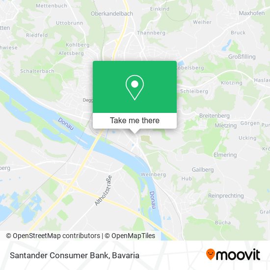 Santander Consumer Bank map