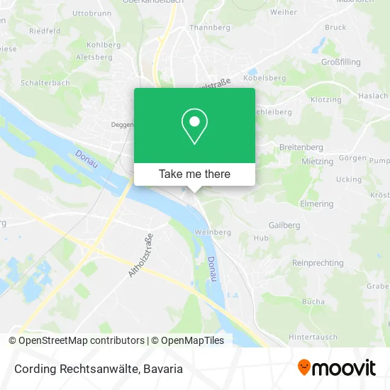 Карта Cording Rechtsanwälte