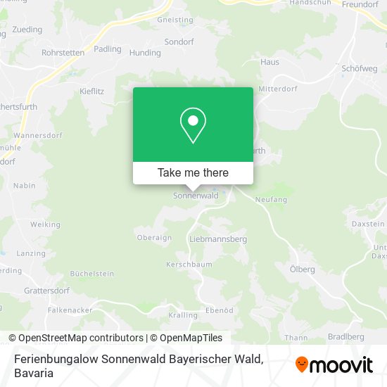 Ferienbungalow Sonnenwald Bayerischer Wald map