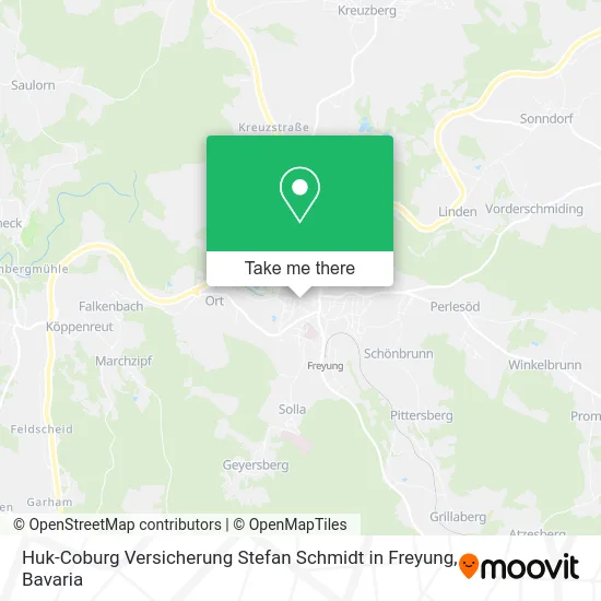 Карта Huk-Coburg Versicherung Stefan Schmidt in Freyung