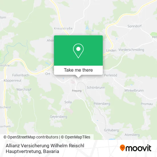 Карта Allianz Versicherung Wilhelm Reischl Hauptvertretung