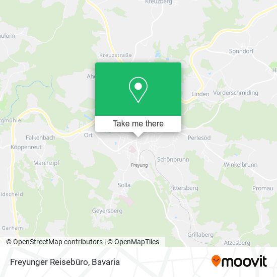 Freyunger Reisebüro map