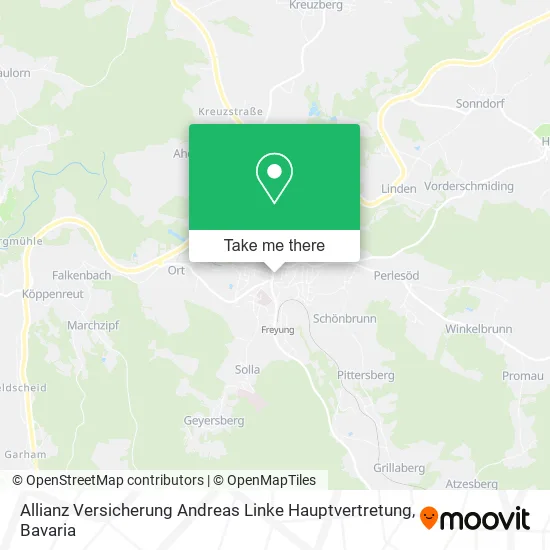 Карта Allianz Versicherung Andreas Linke Hauptvertretung
