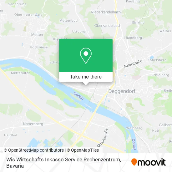 Карта Wis Wirtschafts Inkasso Service Rechenzentrum