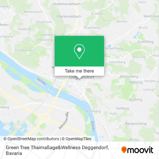 Карта Green Tree Thaimaßage&Wellness Deggendorf
