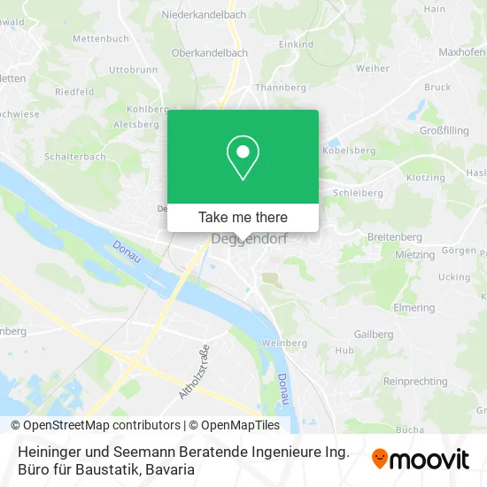 Карта Heininger und Seemann Beratende Ingenieure Ing. Büro für Baustatik