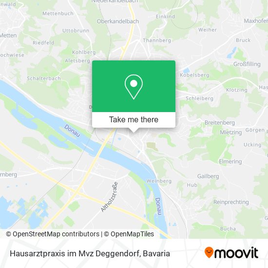 Hausarztpraxis im Mvz Deggendorf map
