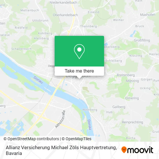 Карта Allianz Versicherung Michael Zöls Hauptvertretung