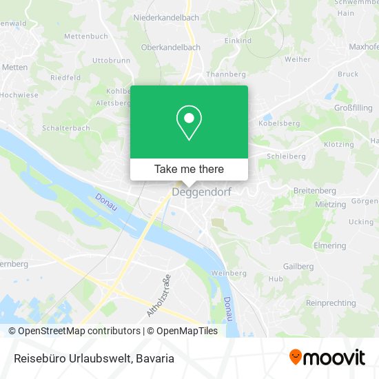 Reisebüro Urlaubswelt map