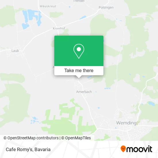 Карта Cafe Romy's