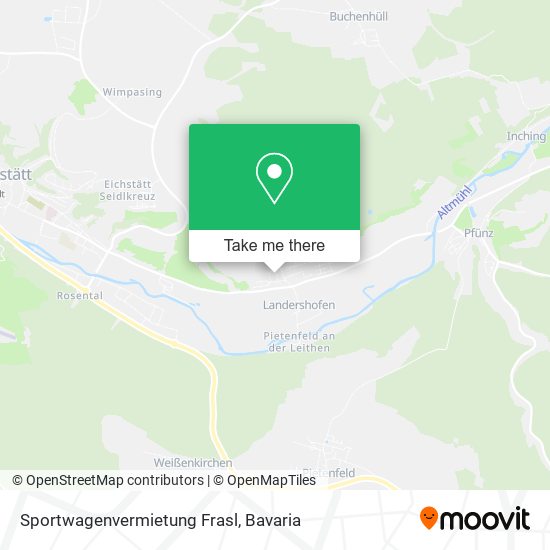 Sportwagenvermietung Frasl map