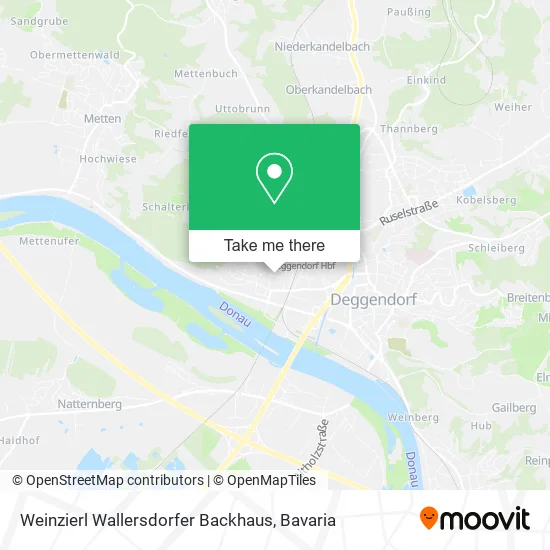 Карта Weinzierl Wallersdorfer Backhaus