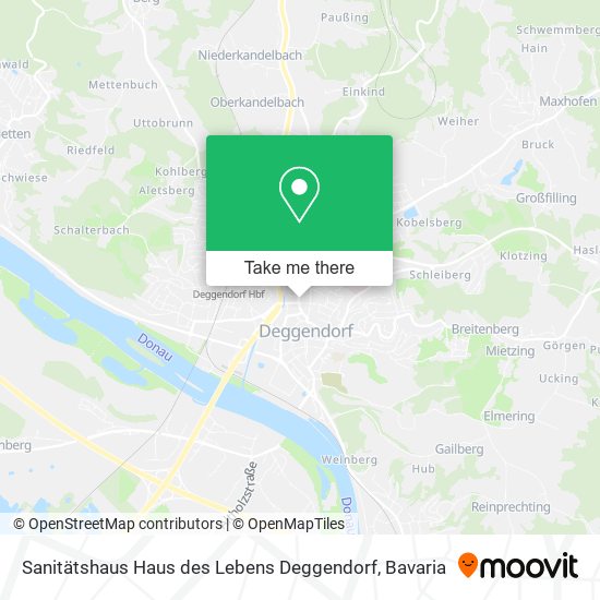 Sanitätshaus Haus des Lebens Deggendorf map