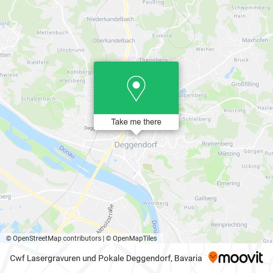 Cwf Lasergravuren und Pokale Deggendorf map