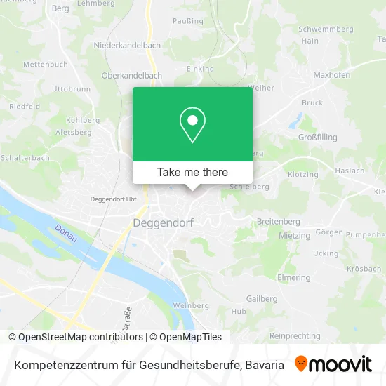 Карта Kompetenzzentrum für Gesundheitsberufe