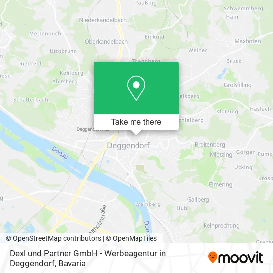 Карта Dexl und Partner GmbH - Werbeagentur in Deggendorf
